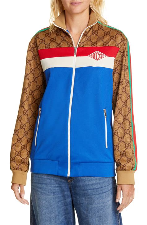 Gucci Oversized Technical Jersey Jacket Track Xs Size 545606 